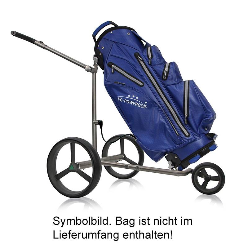 Elektrotrolley PG-Powergolf Zorro Flat Titan – Bild 2