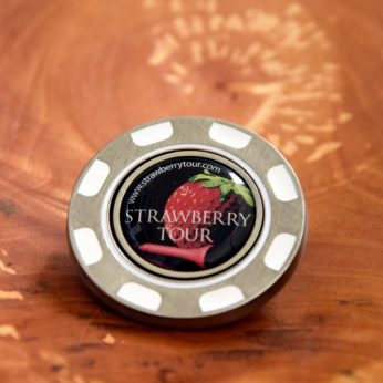 Ballmarker "Pokerchip" - Strawberry Tour