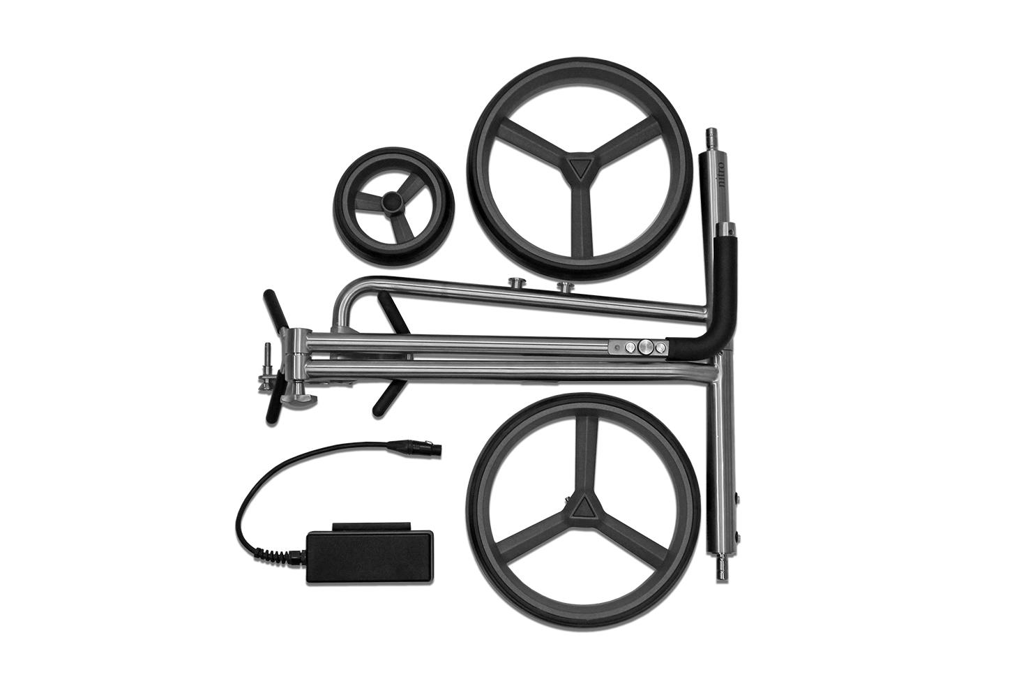 Elektrotrolley PG-Powergolf Zorro Flat Titan – Bild 6